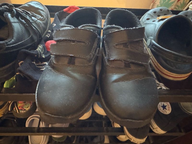 Liberty School Shoes Velcro Black