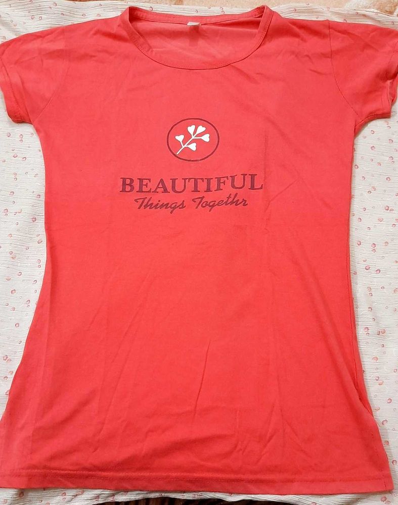 Pink Color Comfortable T- Shirt 💗