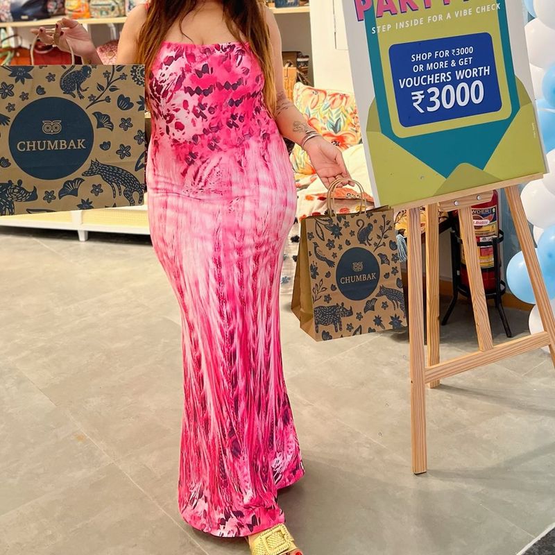 Bodycorn Pattern Maxi Dress