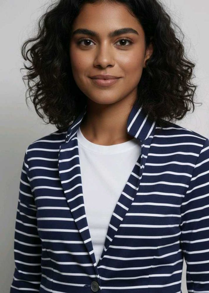 Oodji Collection | Nautical Striped Blazer