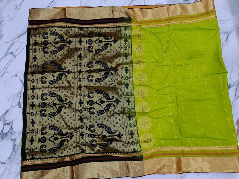 Light green Paithani