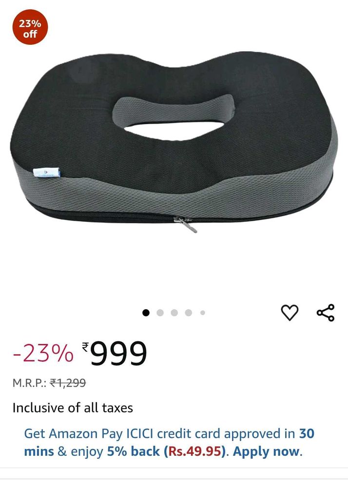 Donut Pillow (Coccyx Seat)