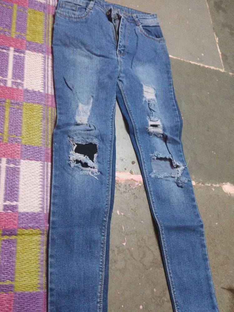 Ripped Denim Jeans