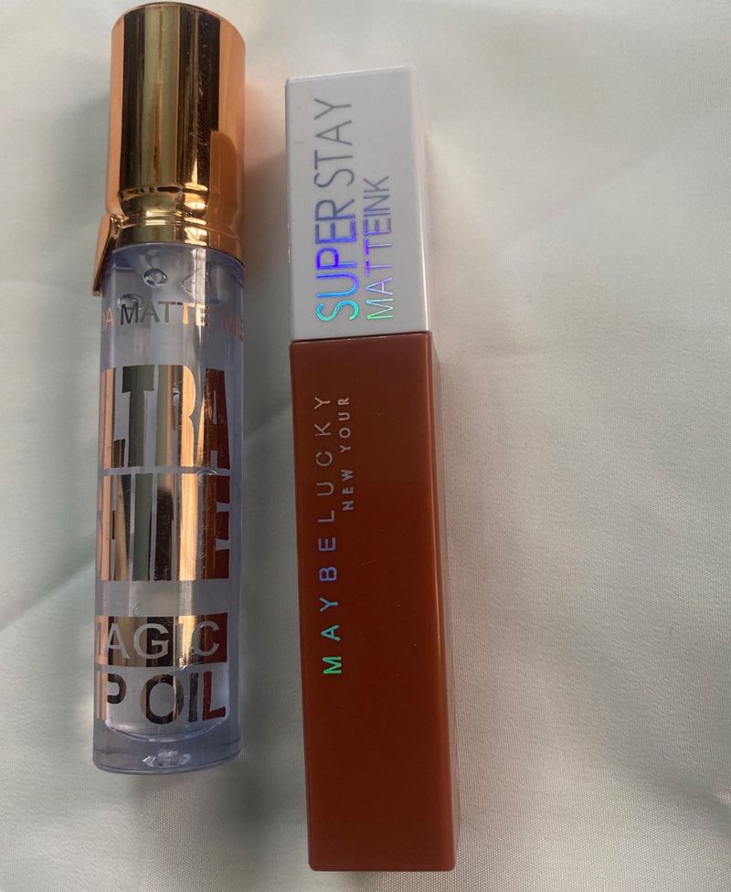 Maybe lucky Lipstick With  Free Gloss