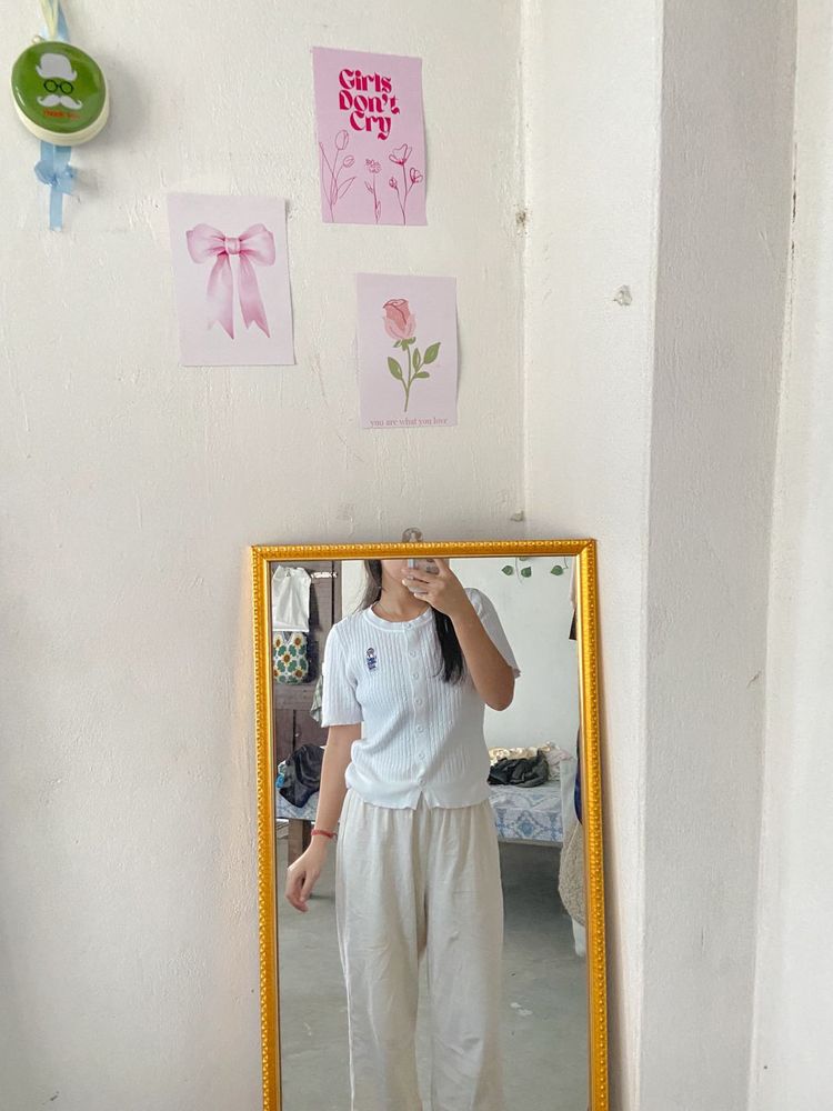 Cute White Cardigan
