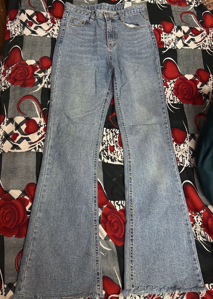 Flared Denim Jeans