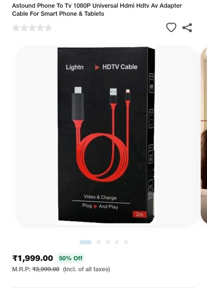 Astound Iphone - Tv 1080P Universal Hdmi Cable
