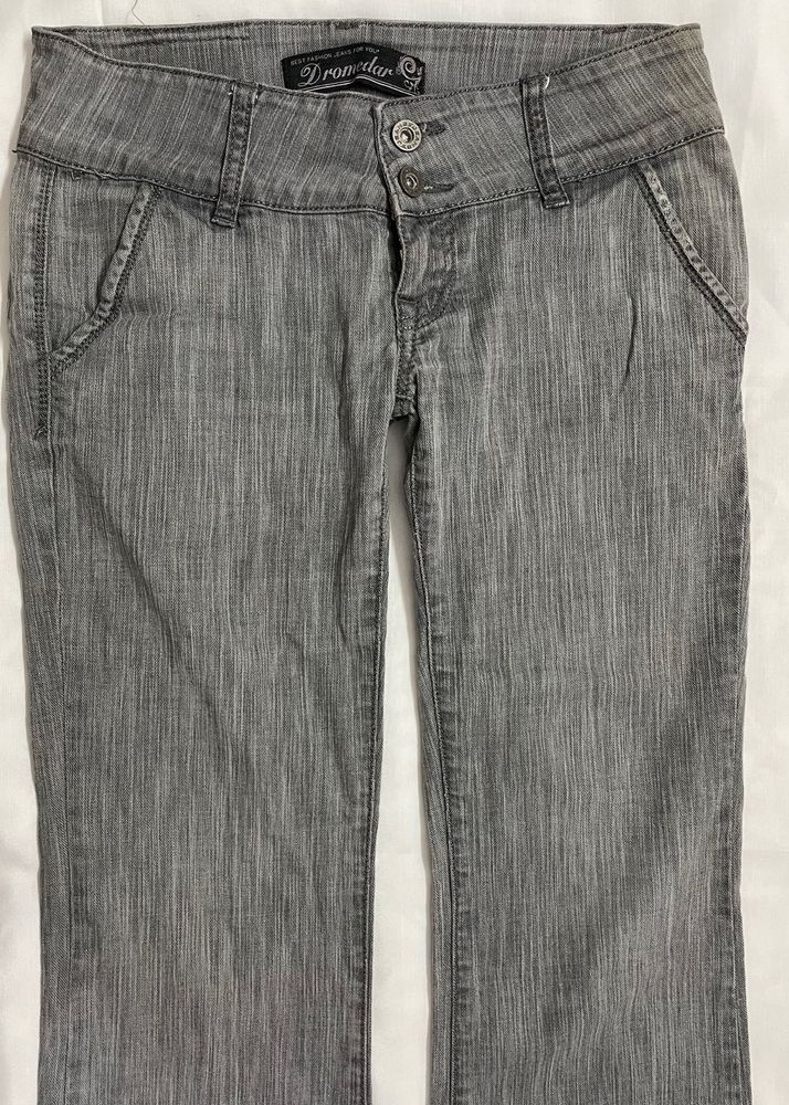 Grey Flared Jeans