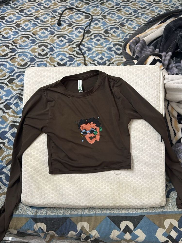 Graphic Print Long Sleeve Tee