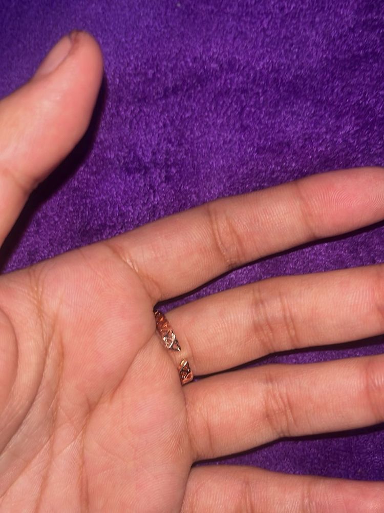 Heart Pattern rose gold Ring