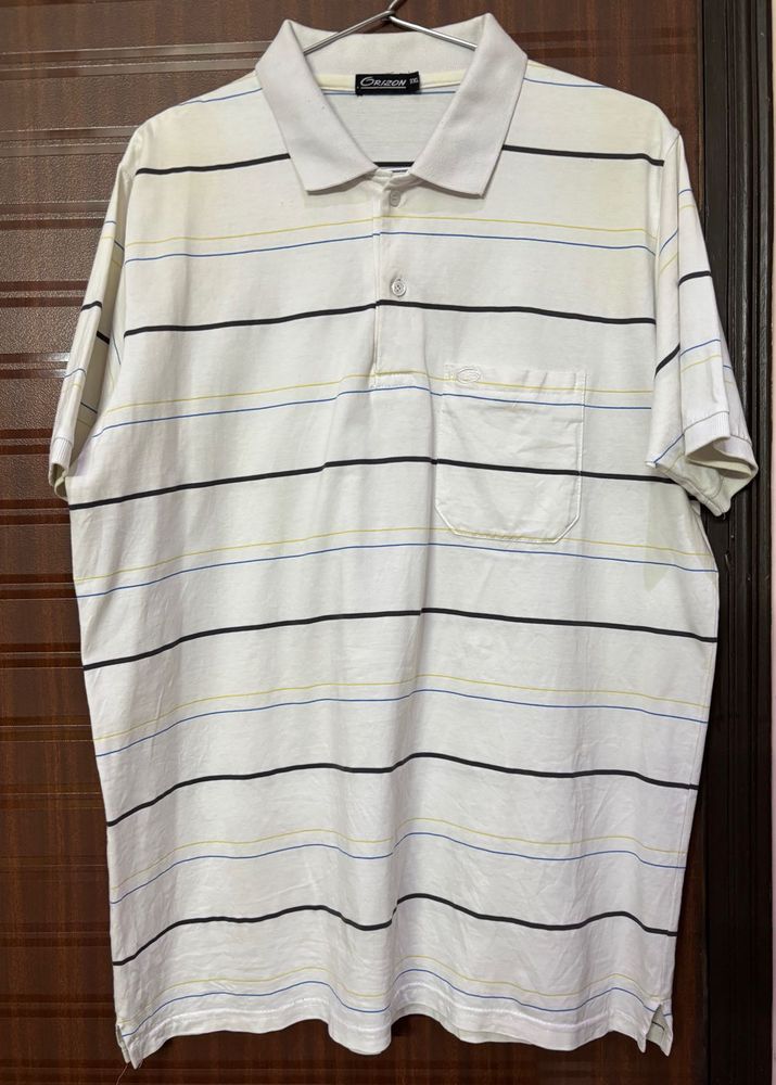 Striped Polo T-Shirt