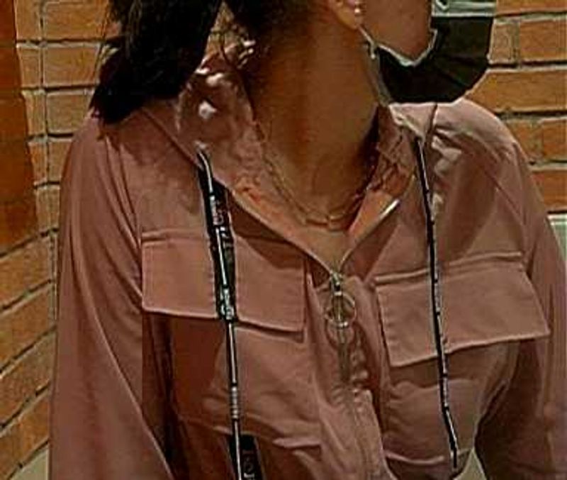 Pink Zip-Up Jacket (crop)