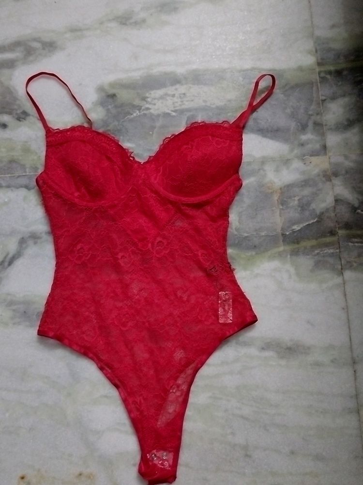 Hot Red Body Suit