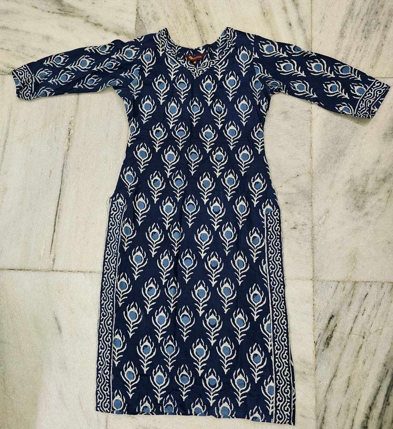 Blue Printed Kurti
