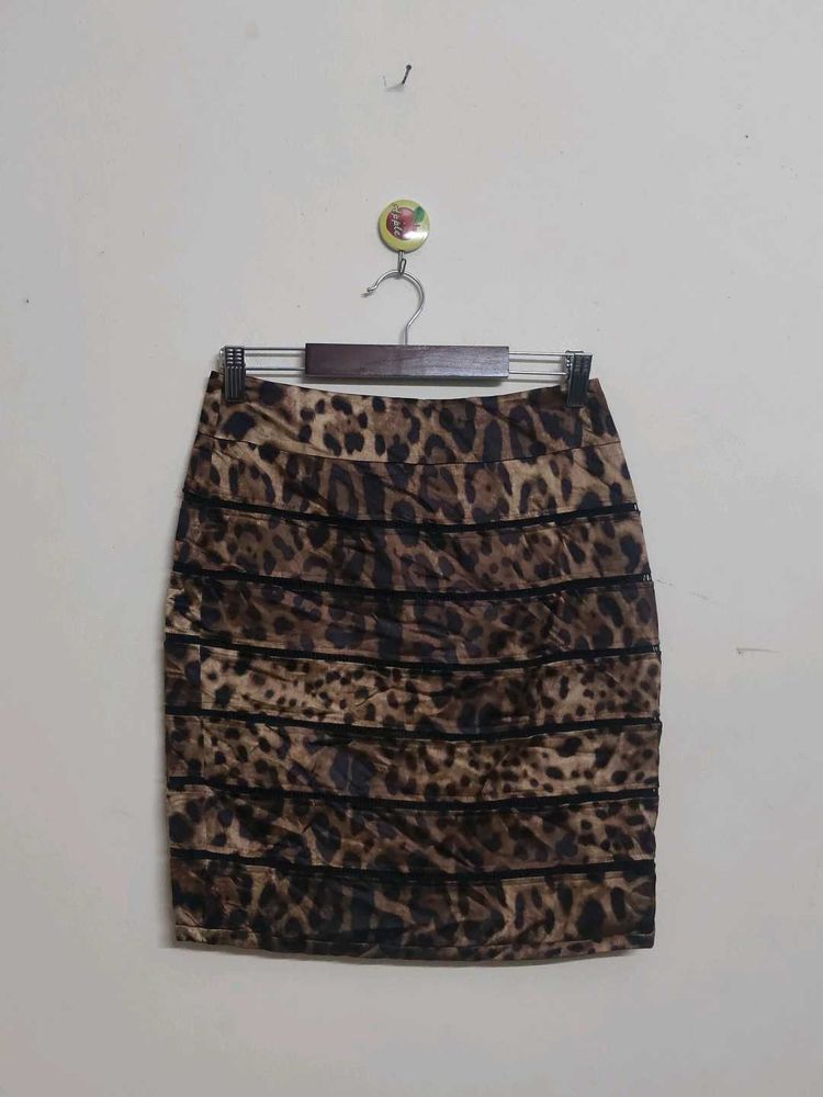 Animal Print Skirt