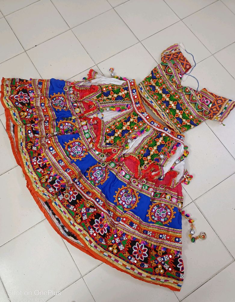 Knee Length Lehnga And Choli Chanyacholi For Navratri