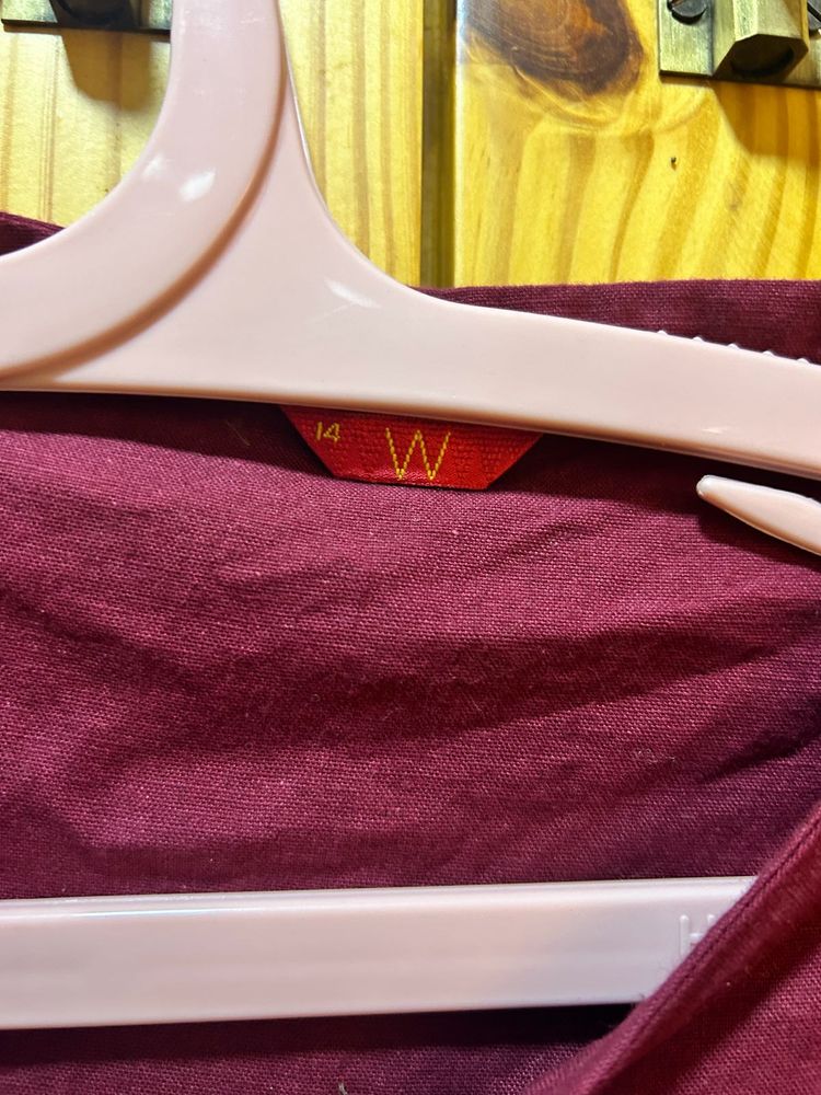 W Original Maroon Kurta