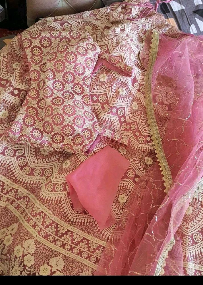 Elegant Pink Lehenga Choli