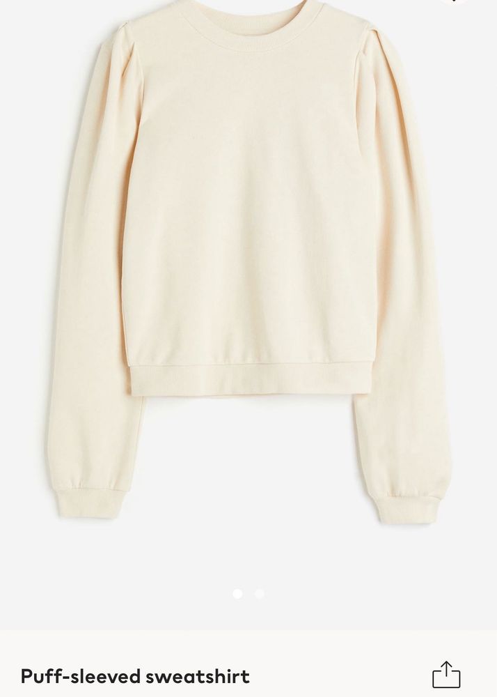 H&amp;M Puff Sleeved Sweatshirt
