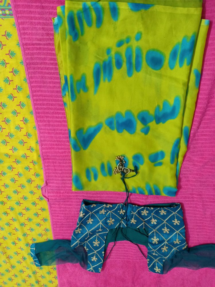 Stitched Blouse And Saree