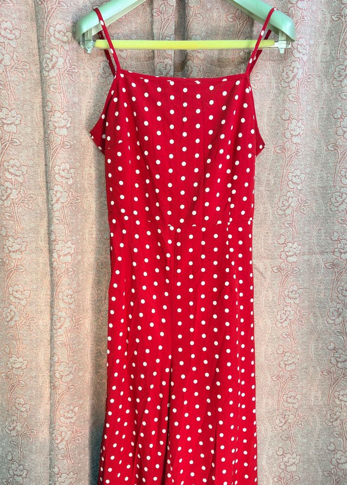 Red Polka Dot Jumpsuit