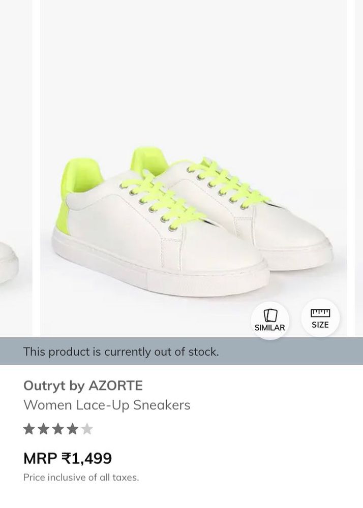 White Sneakers with Neon Green Accents