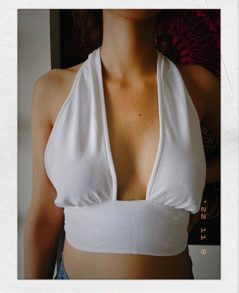 White Backless Top From H&amp;M