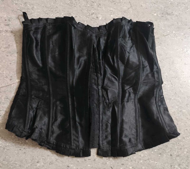 Black Satin Corset