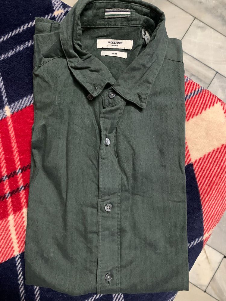 JACK&amp;JONES Olive Shirt