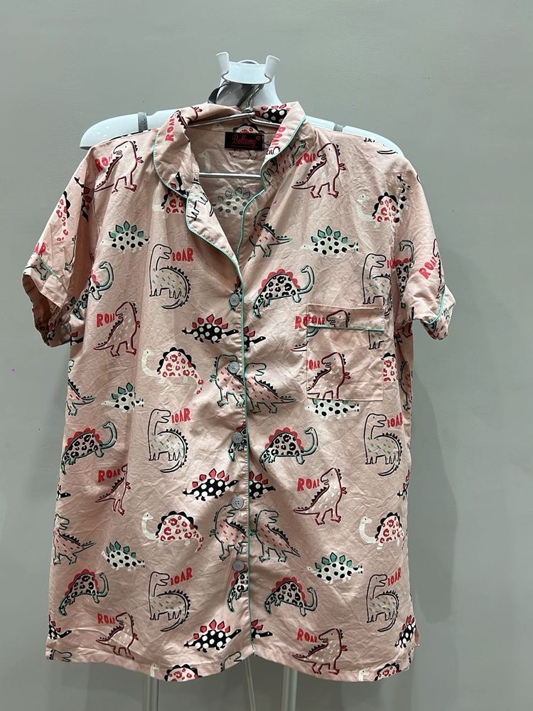 Dinosaur Print Shorts Set