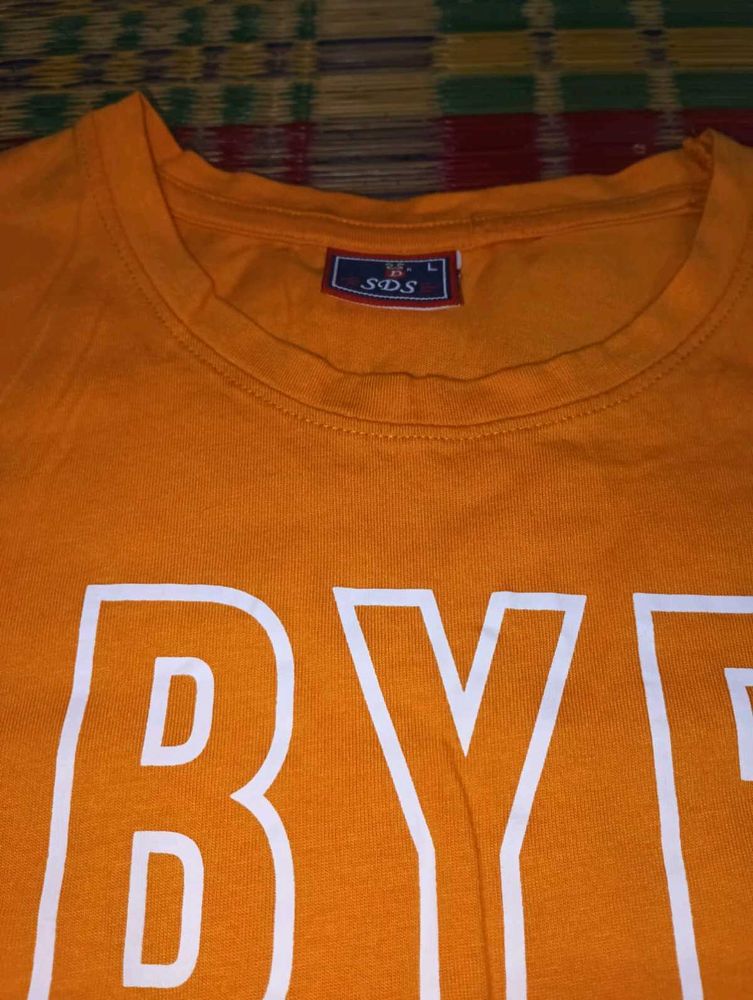 Yellow 'Bye Bae' Graphic Tee