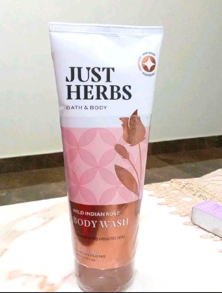 Just Herbs Organic Wild Indian Rose Refreshing Bod