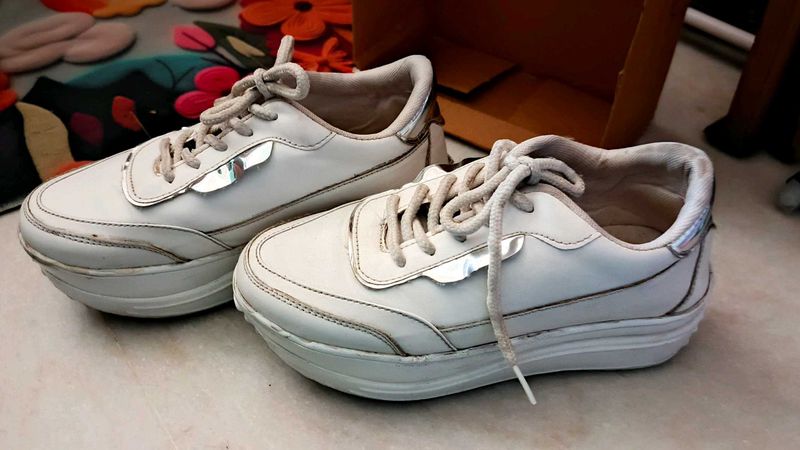 Platform White Sneakers