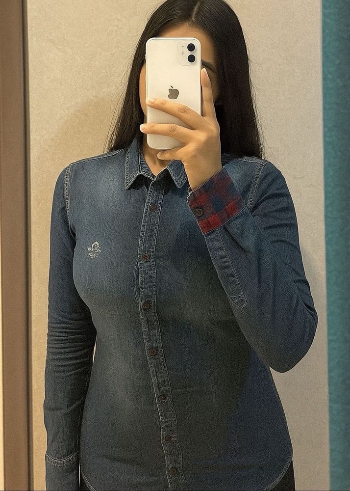 Vintage Denim Long Sleeve Shirt