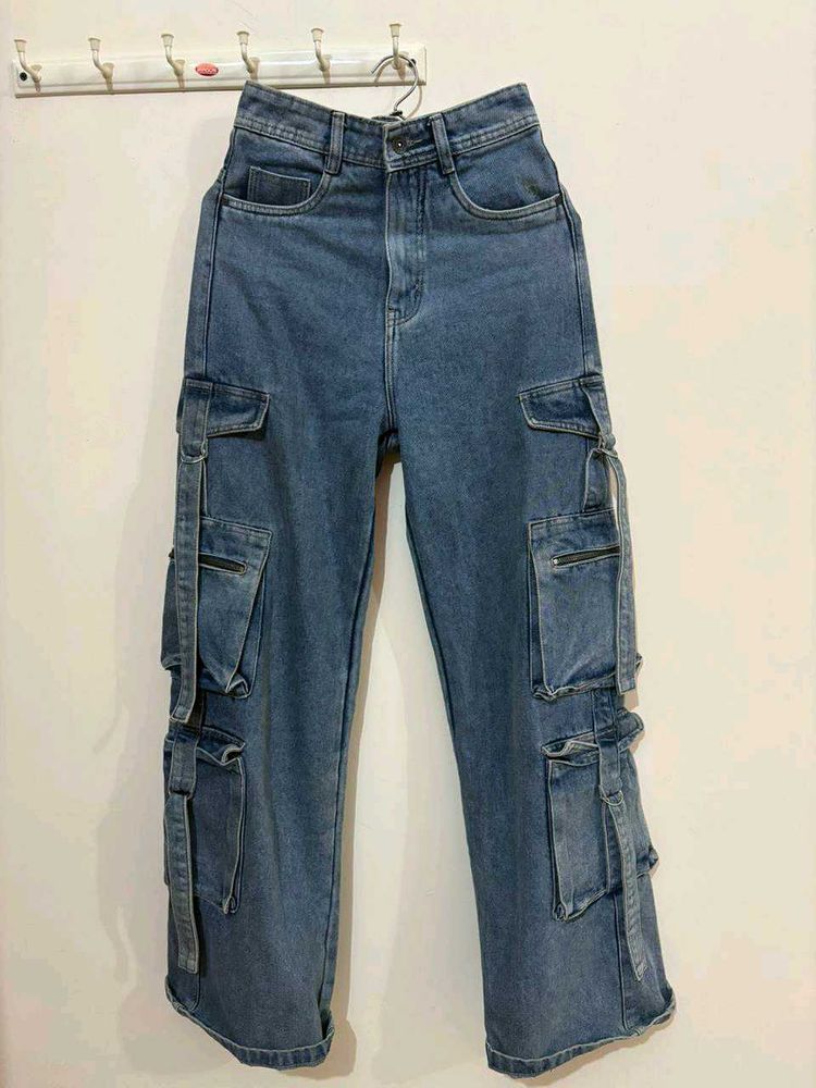 Cargo Denim Pants combo of 2