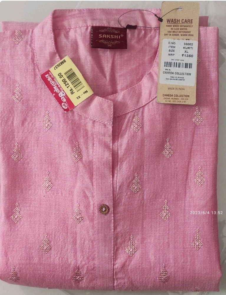 Women&#39;s Silk Cotton Kurta(Long) Size XL
