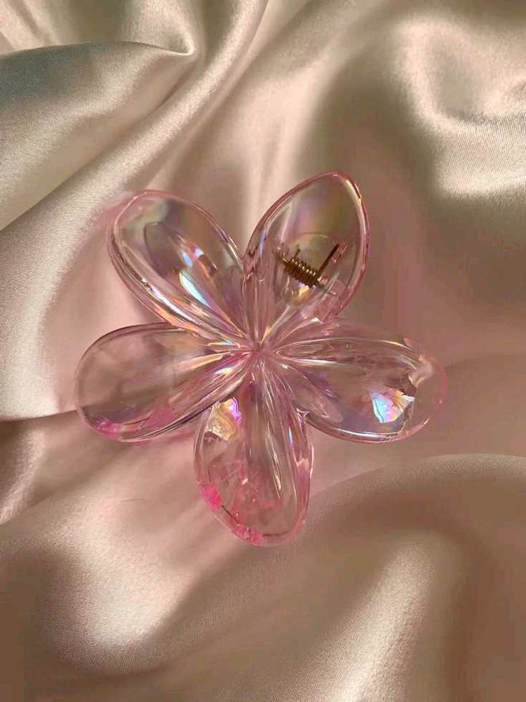 Flower Hair Clip Transparent