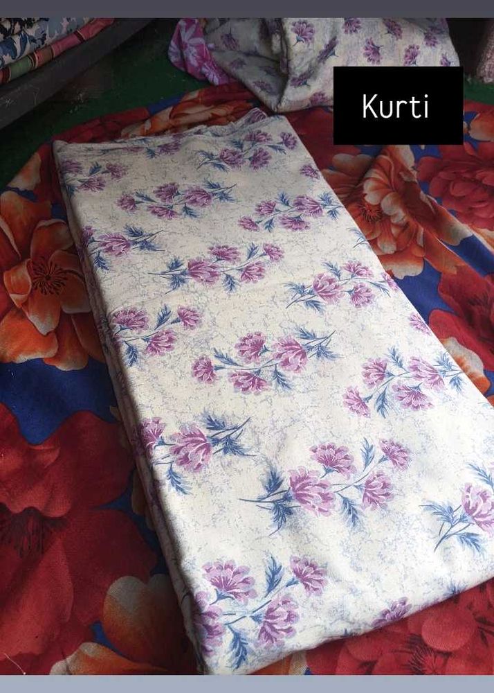 “White Cotton Suit with Dupatta – 4 Meter Full Set