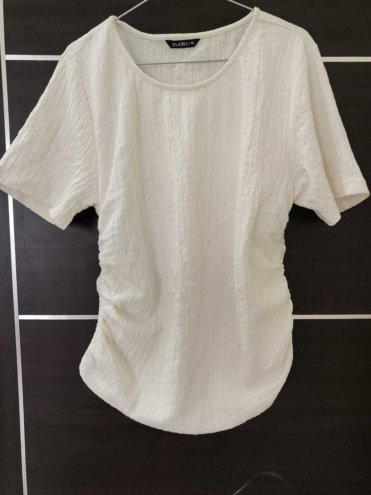 Zudio Cream Textured Top - Size XL