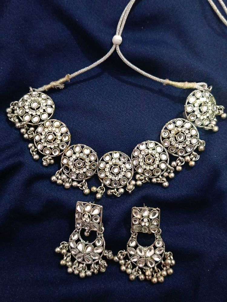 Stunning Silver Oxidised Jewellery Set