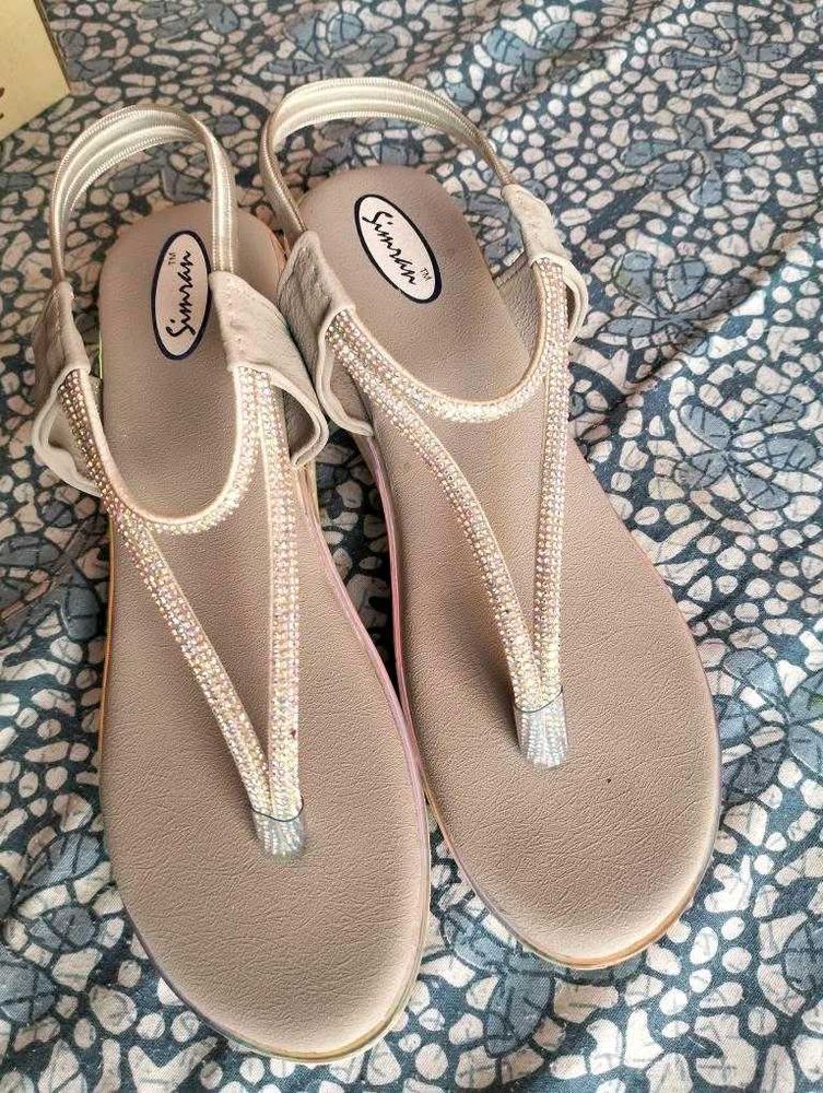 Sparkly Silver Sandals