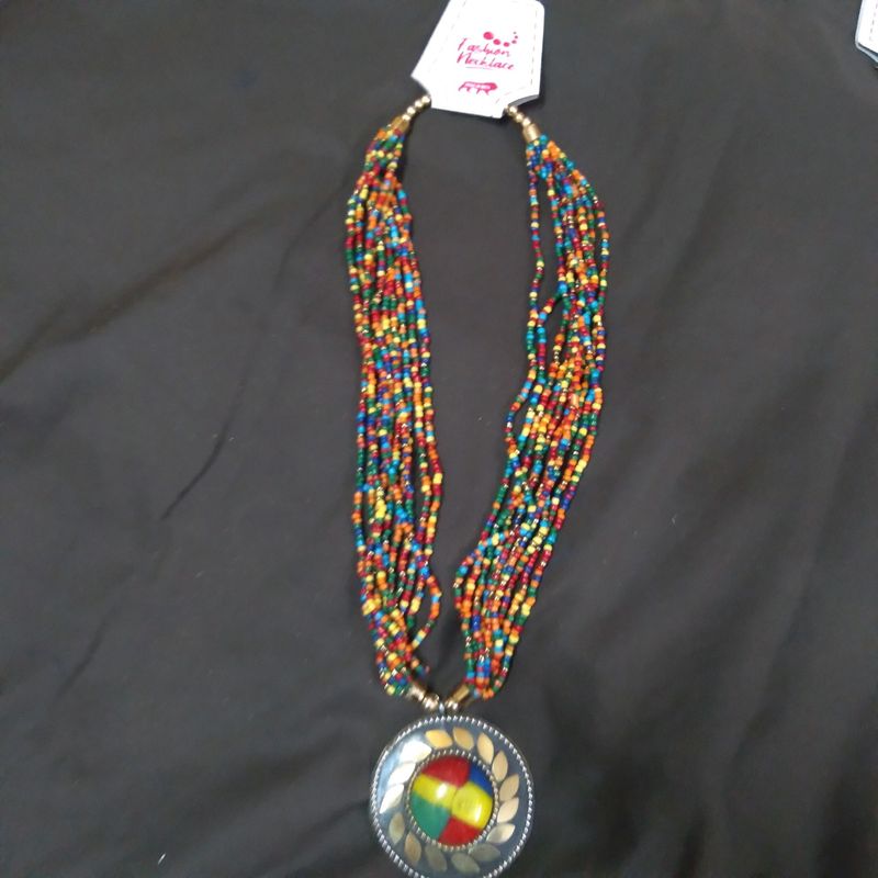 beaded necklace neck piece jewellery