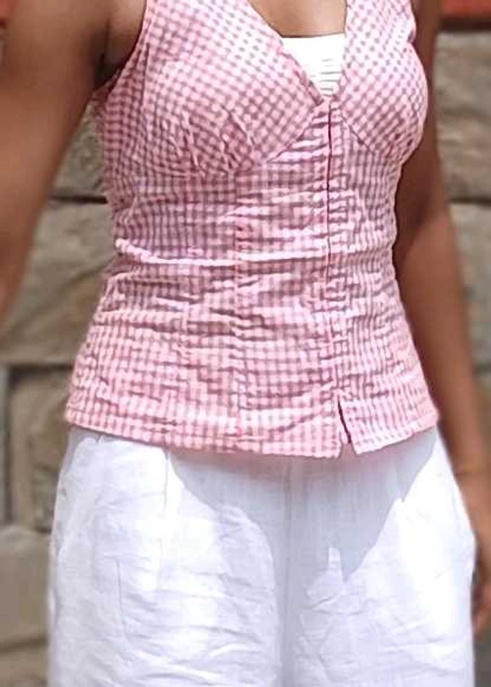 H&amp;M Pink Halter Neck Top