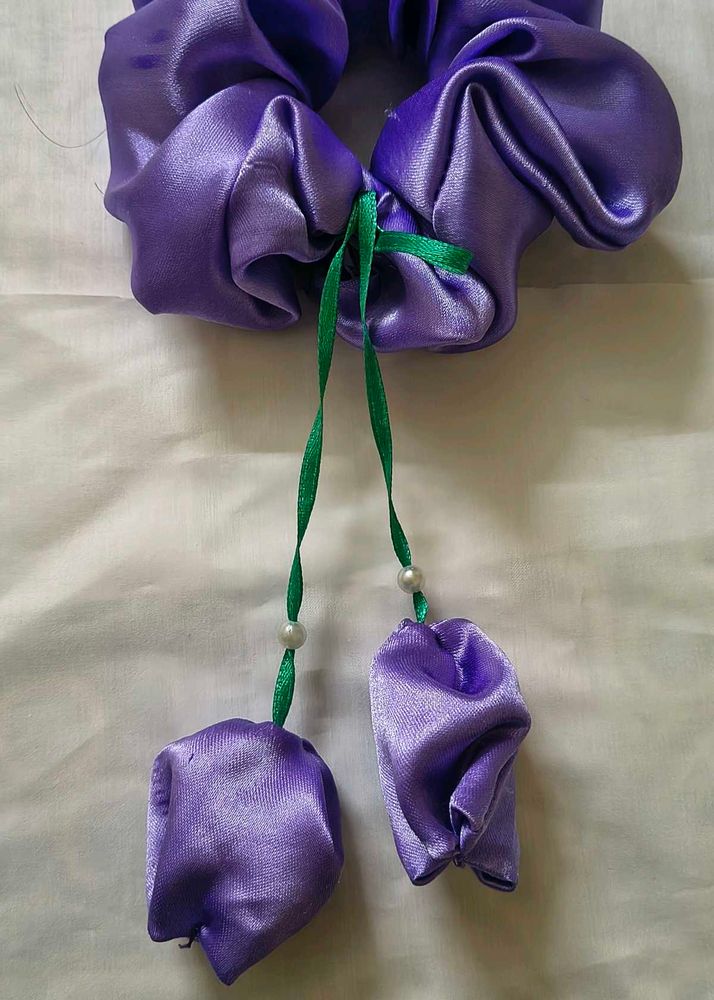 Purple brown 2 Decorative Scrunchie