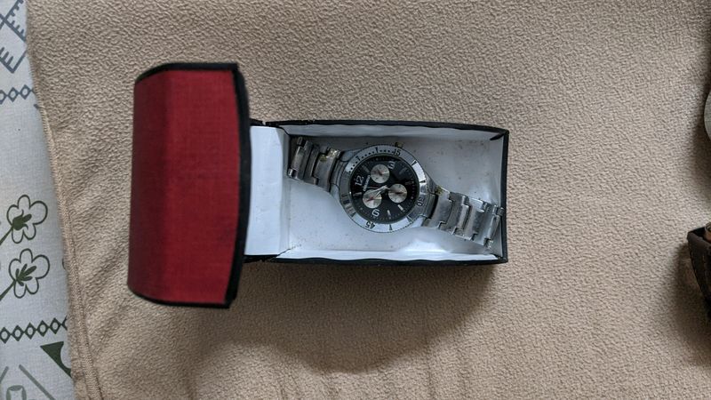 Men&#39;s Analogue Watch with Silver Strap