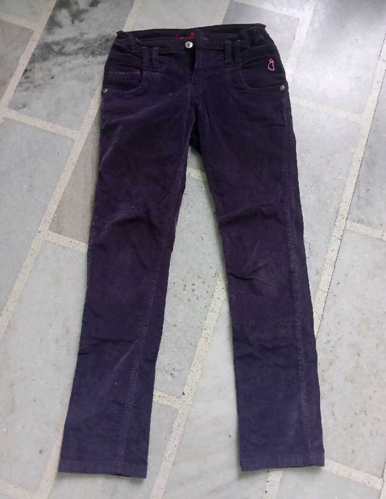 Purple Denim Jeans For Girls
