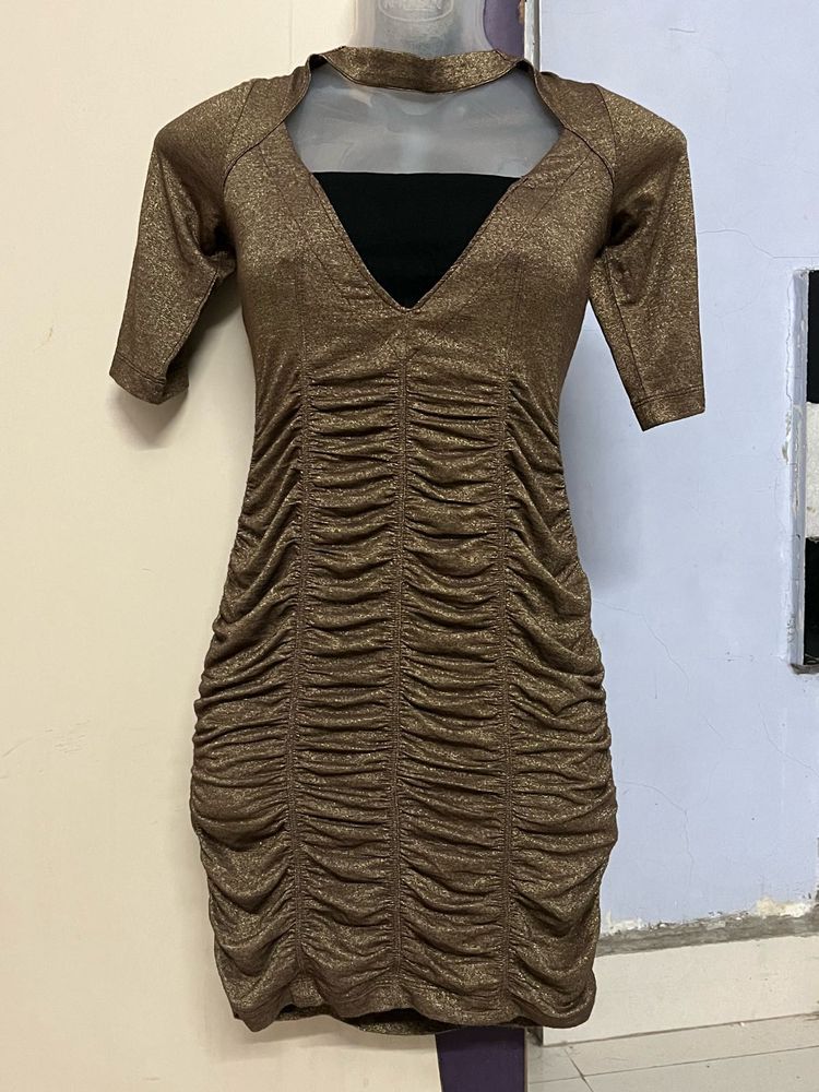 Shimmery Bodycon Mini Dress
