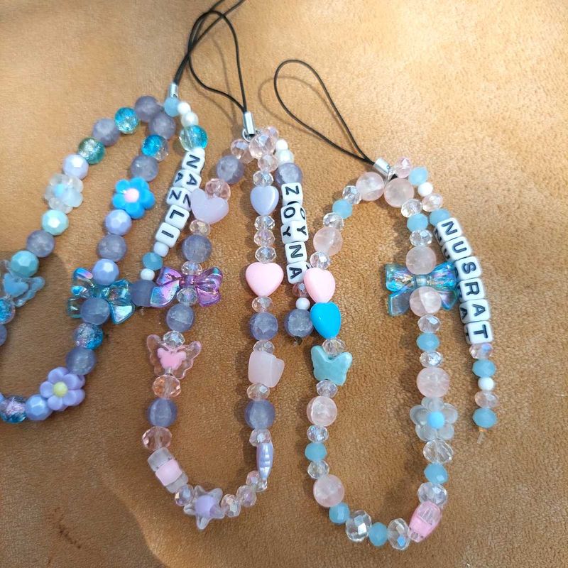 Custom Beaded Phone Charm