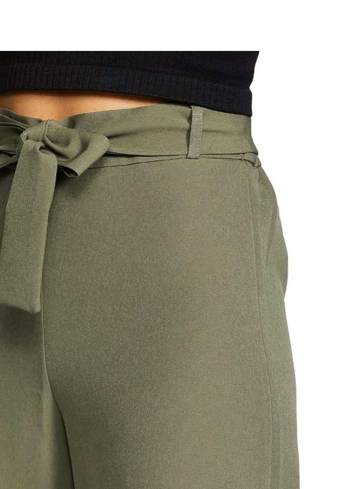 Olive Green Tie Waist Pants
