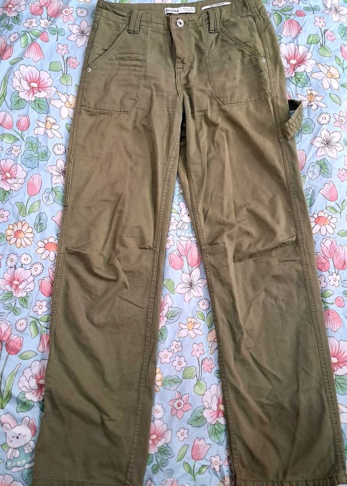 Olive Green Carpenter Pants
